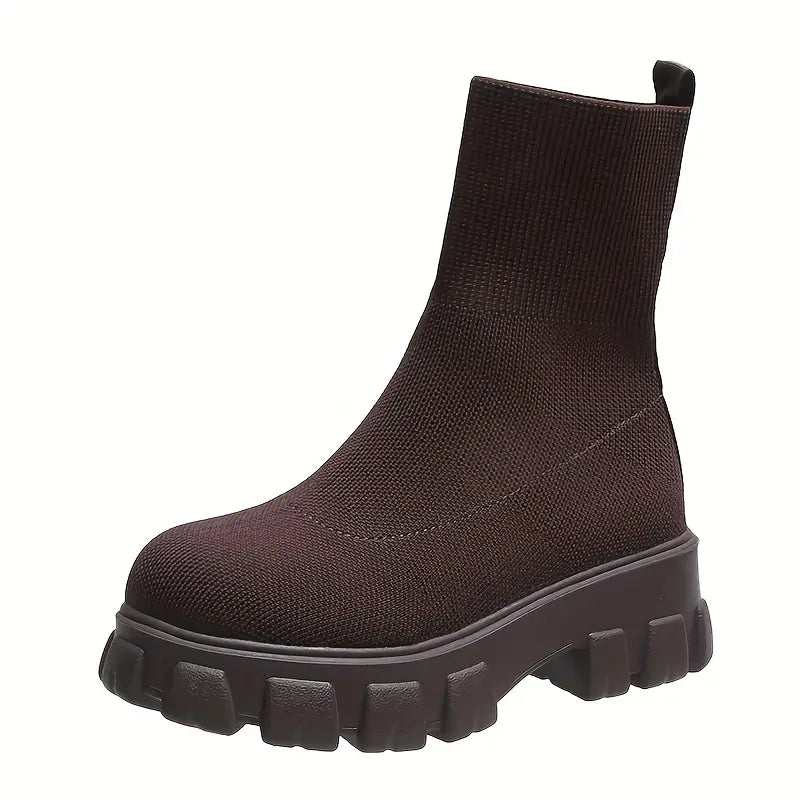 Louise - Bottes Chaussettes En Tricot