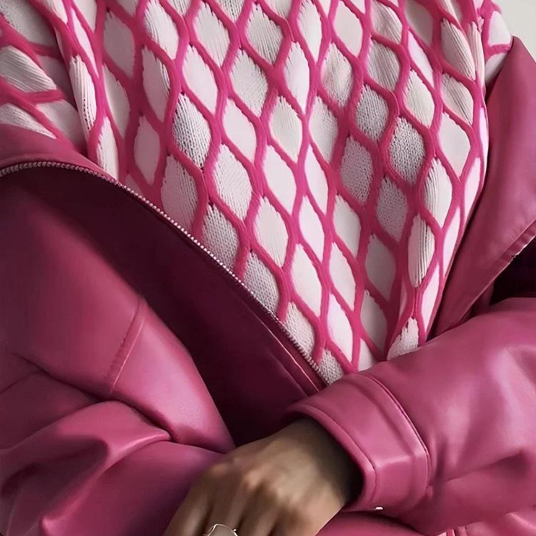 Amely - Pull à motifs avec manches ballon