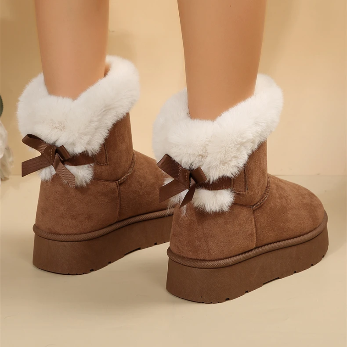 Mélodie - Bottes d'hiver à bout rond, légères et rembourrées
