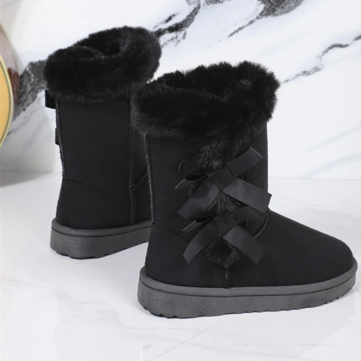 Noémie - Bottes d'hiver rembourrées avec fourrure