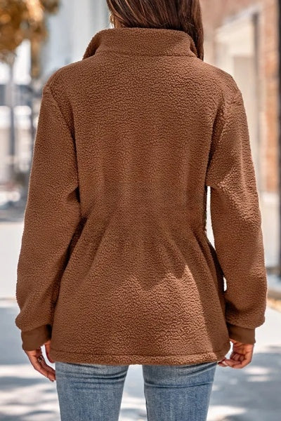 Veste élégante avec fermeture éclair et poignets pour plus de confort et de style