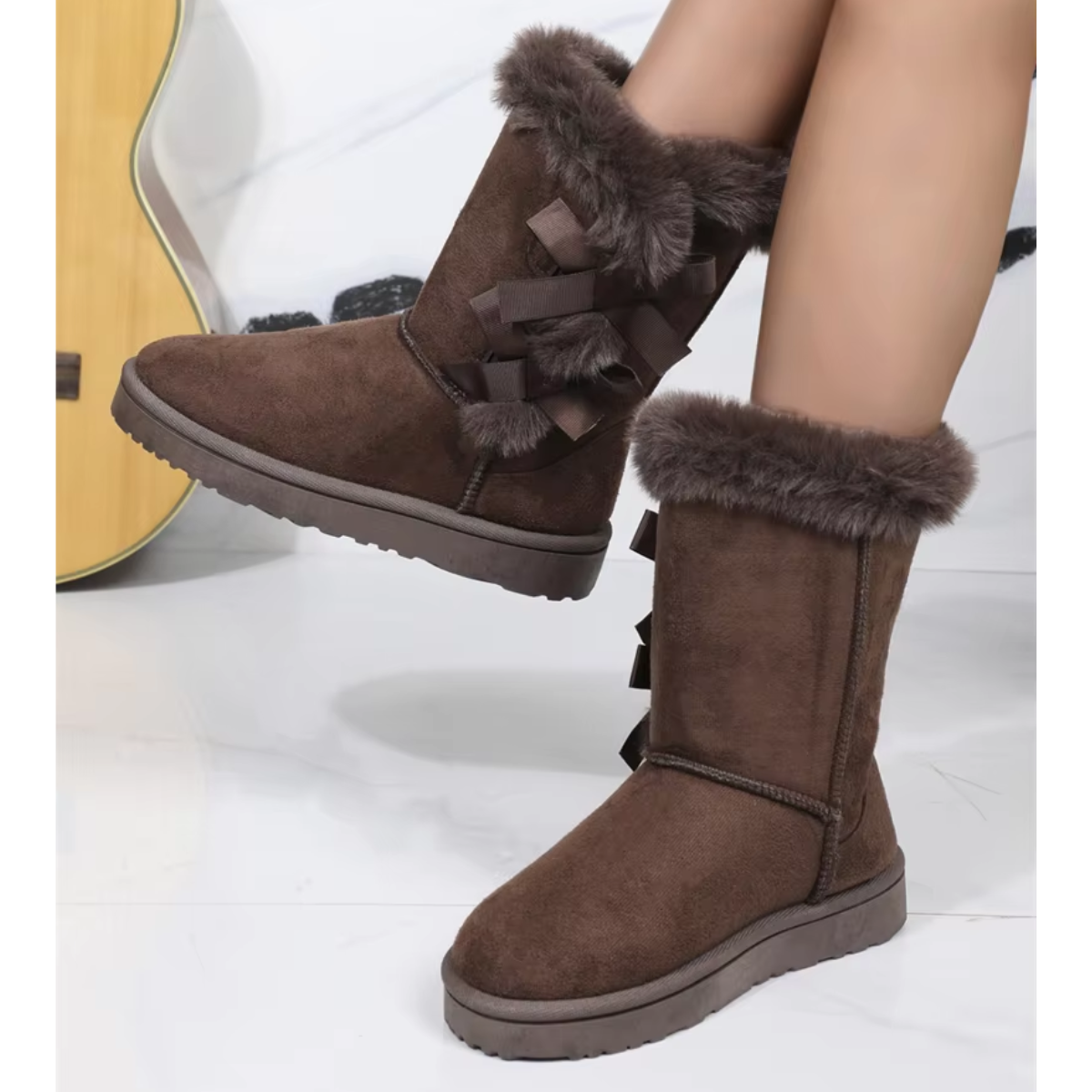 Noémie - Bottes d'hiver rembourrées avec fourrure