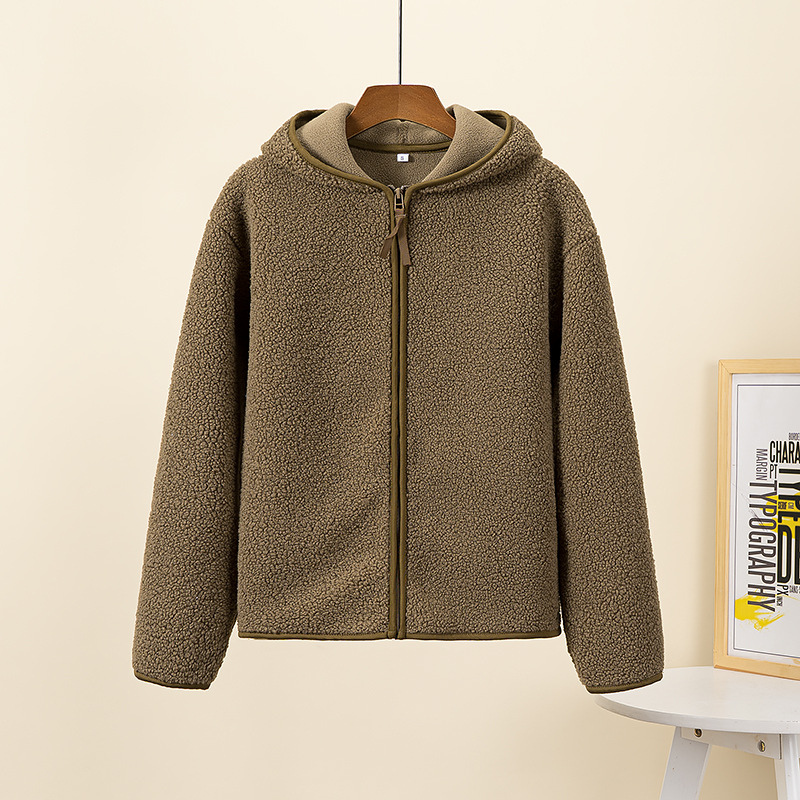 Amara - Veste Polaire Chaude pour Femme, Hoodie à Manches Longues avec Fermeture Éclair