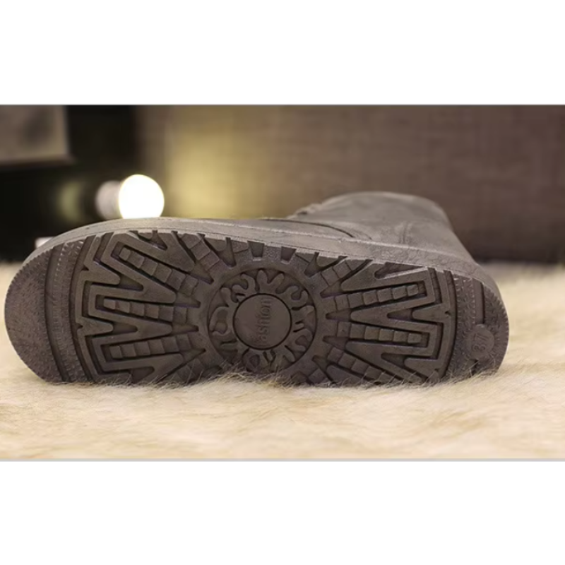 Margaux - Chaussures d'hiver hautes et souples en cuir pour femmes