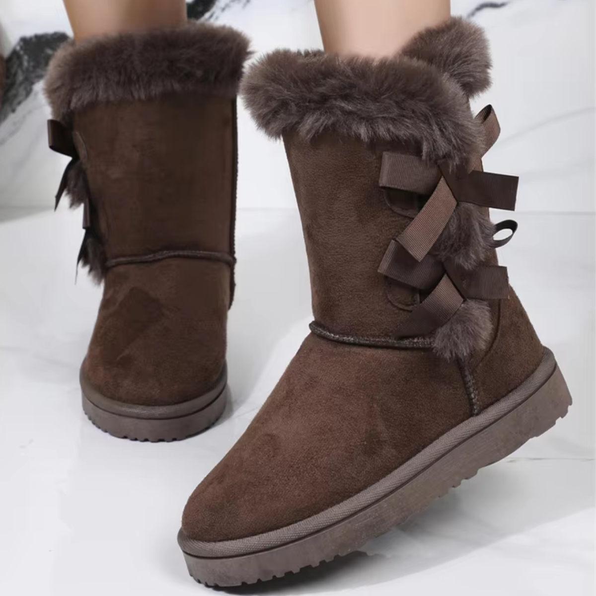 Noémie - Bottes d'hiver rembourrées avec fourrure
