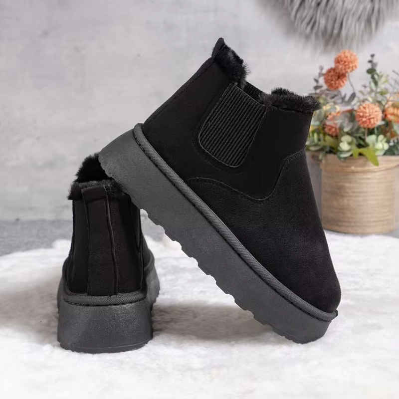 Tess - Bottes d'hiver confortablement rembourrées à bout rond