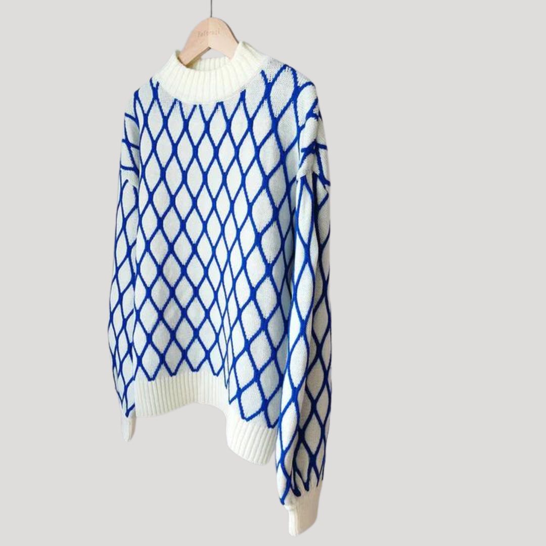 Amely - Pull à motifs avec manches ballon
