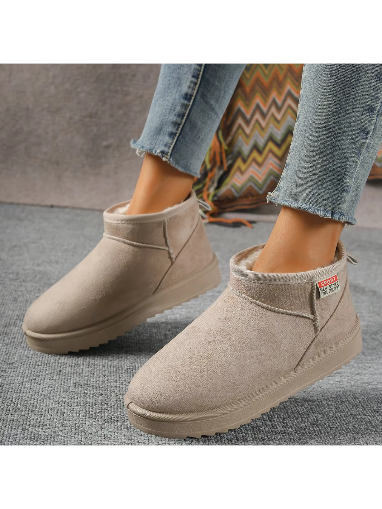 Lucie - Bottes d'hiver simples, plates, légères et rembourrées