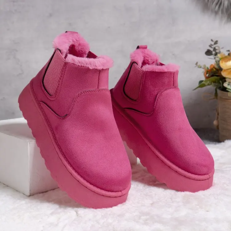 Tess - Bottes d'hiver confortablement rembourrées à bout rond