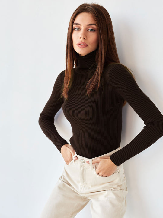 Pull à Col Roulé Femme - Indispensable d'Automne et Élégance