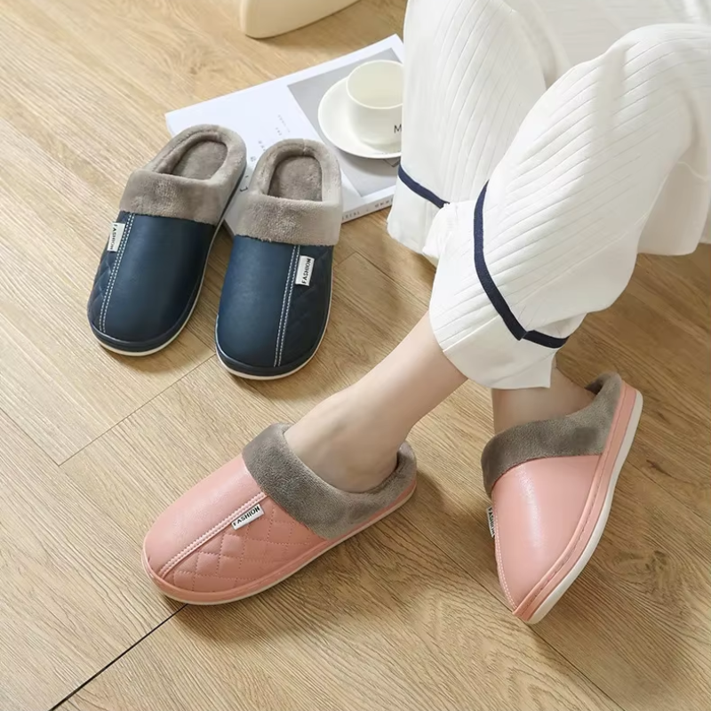Chaussons d'intérieur à bout rond - Sandrine