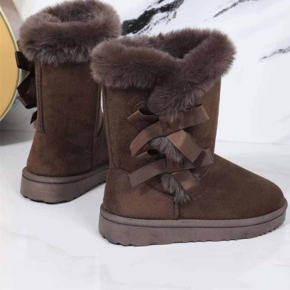 Noémie - Bottes d'hiver rembourrées avec fourrure