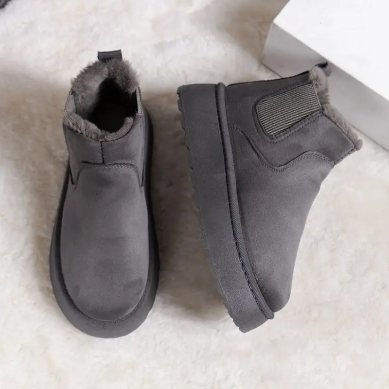Tess - Bottes d'hiver confortablement rembourrées à bout rond
