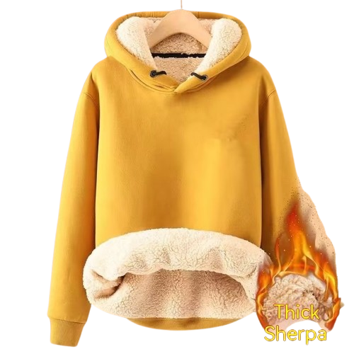 Mila - Veste à capuche en polaire Sherpa douillette pour femme