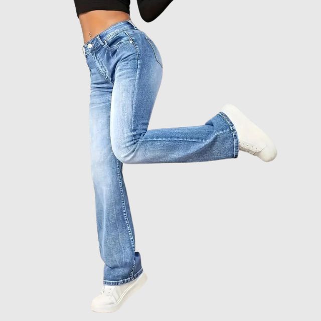 Marie - Pantalon En Denim Décontracté