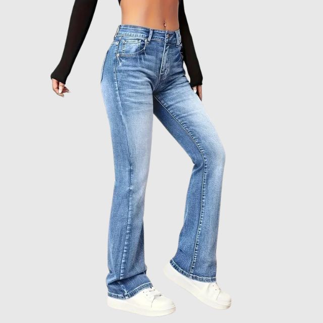 Marie - Pantalon En Denim Décontracté