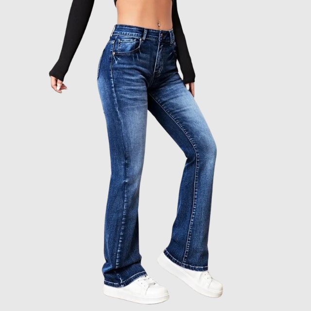 Marie - Pantalon En Denim Décontracté