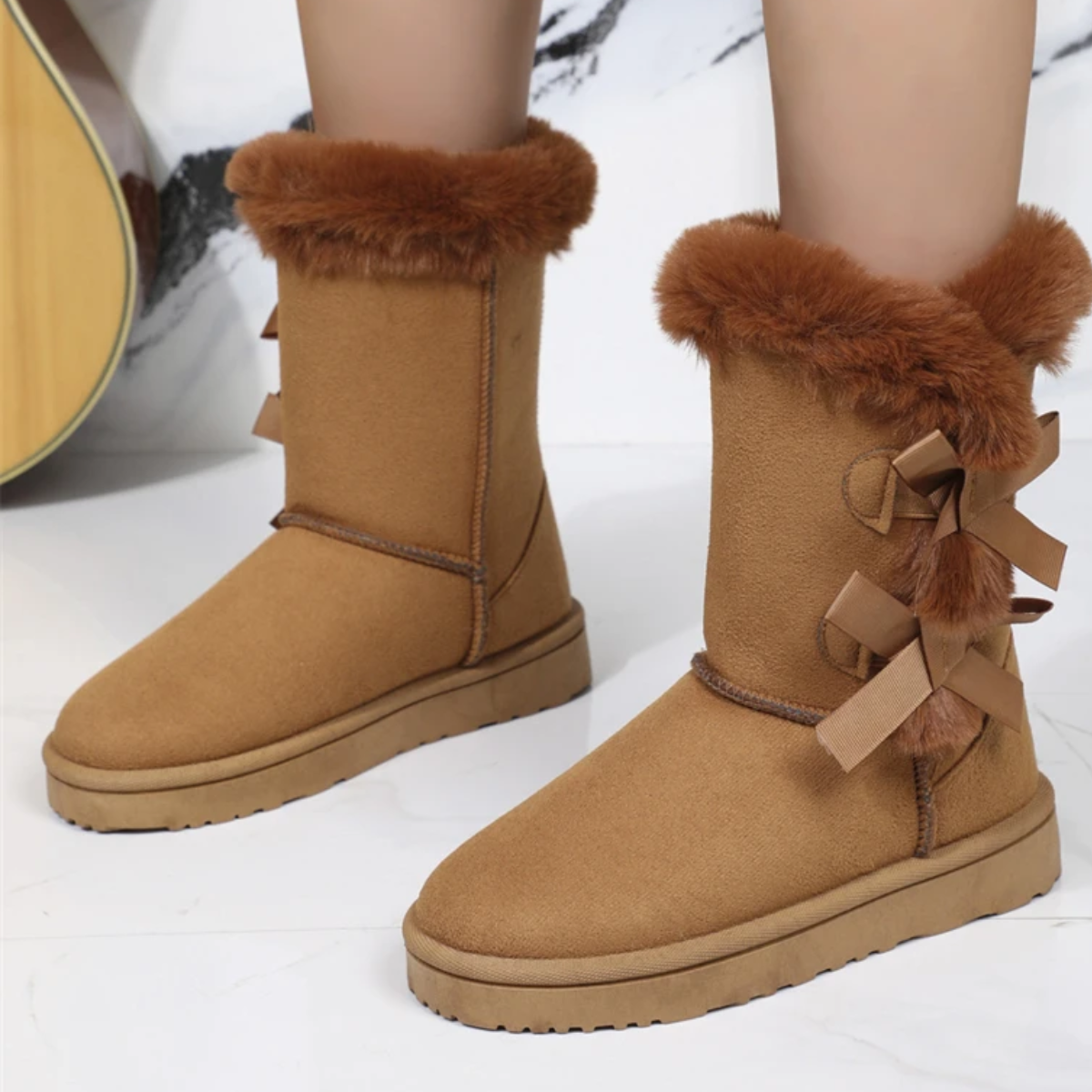 Noémie - Bottes d'hiver rembourrées avec fourrure