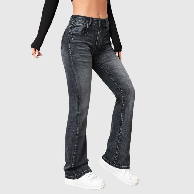 Marie - Pantalon En Denim Décontracté