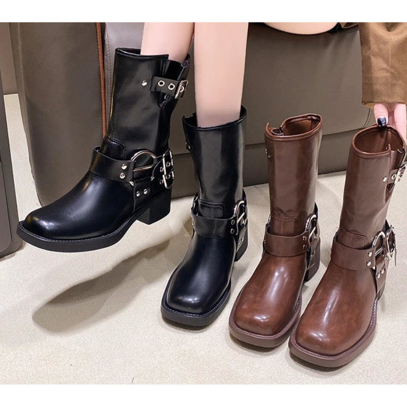 Bottes à boucles hautes - Plantée