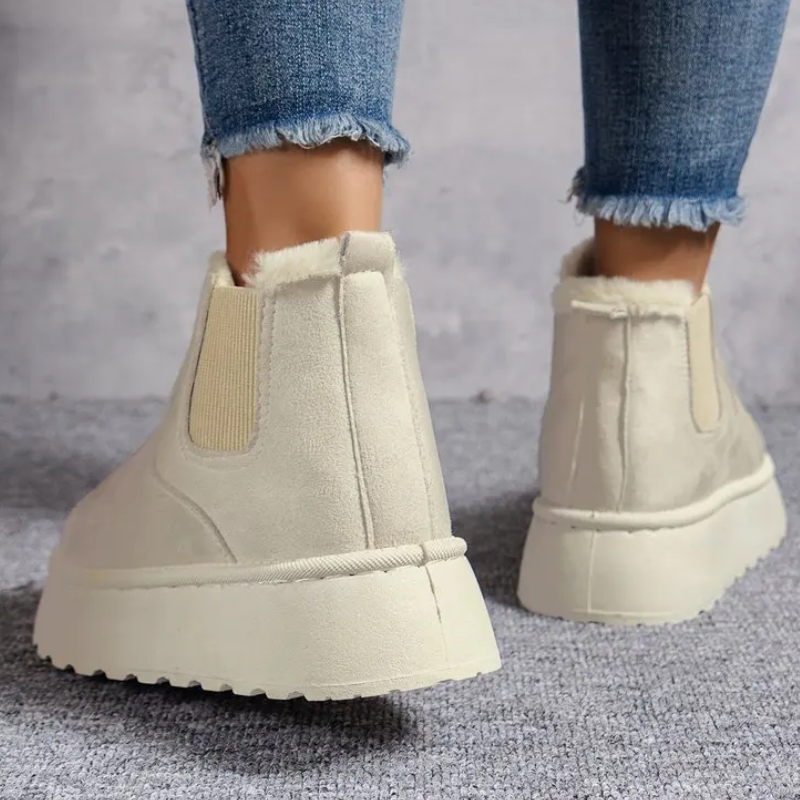 Tess - Bottes d'hiver confortablement rembourrées à bout rond