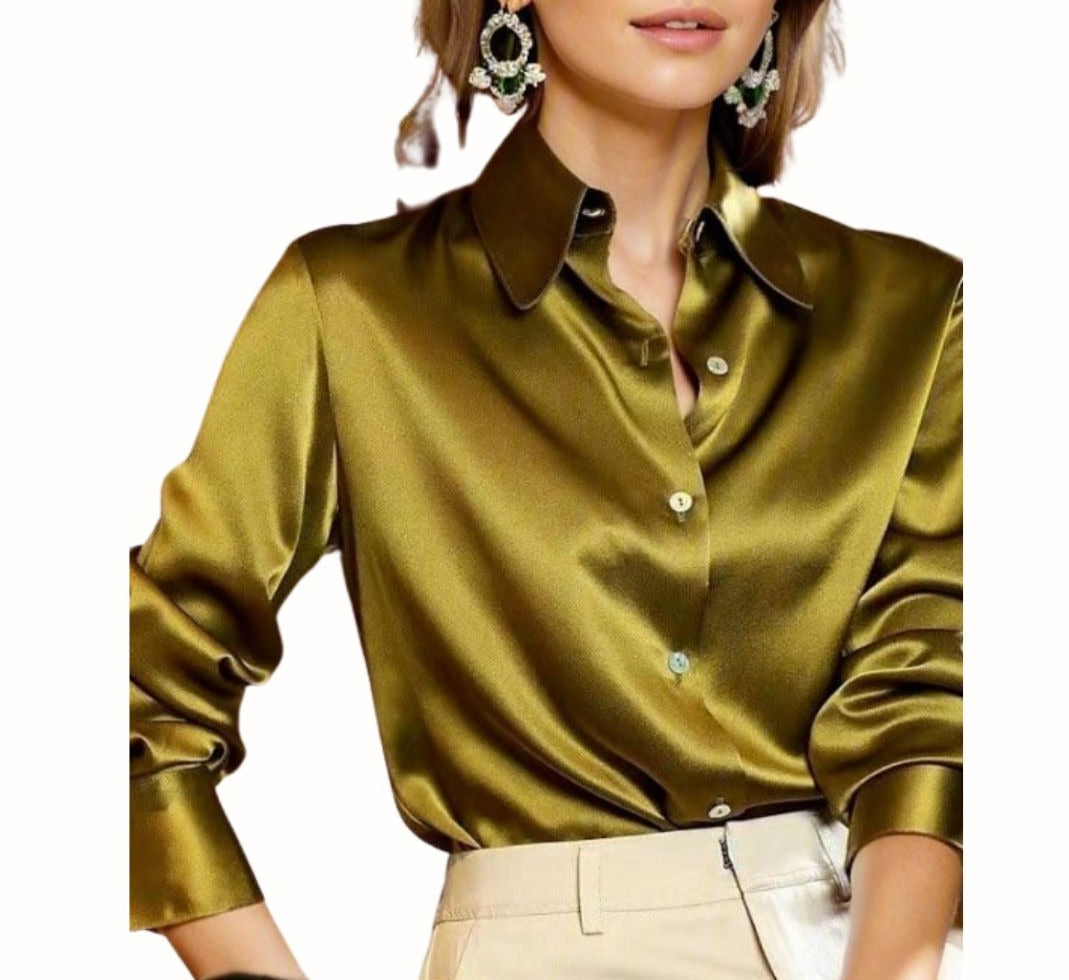 Chemisier formel en satin - Colleen