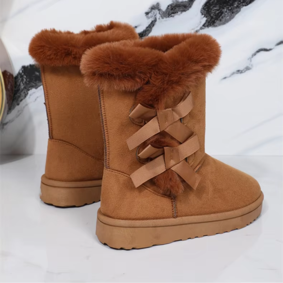 Noémie - Bottes d'hiver rembourrées avec fourrure