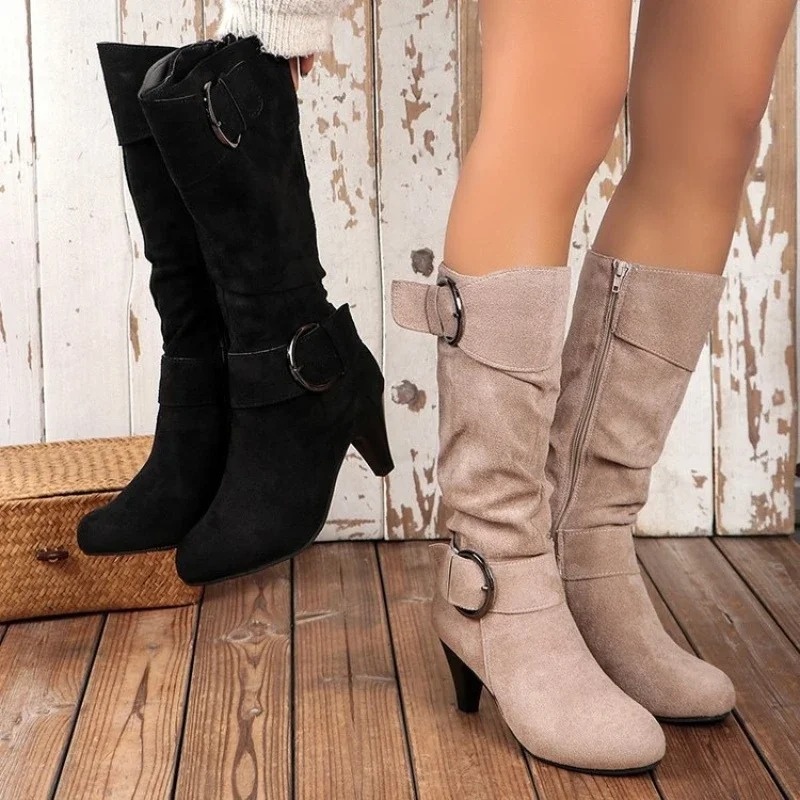 Bottes à bout rond avec boucle - Rheane