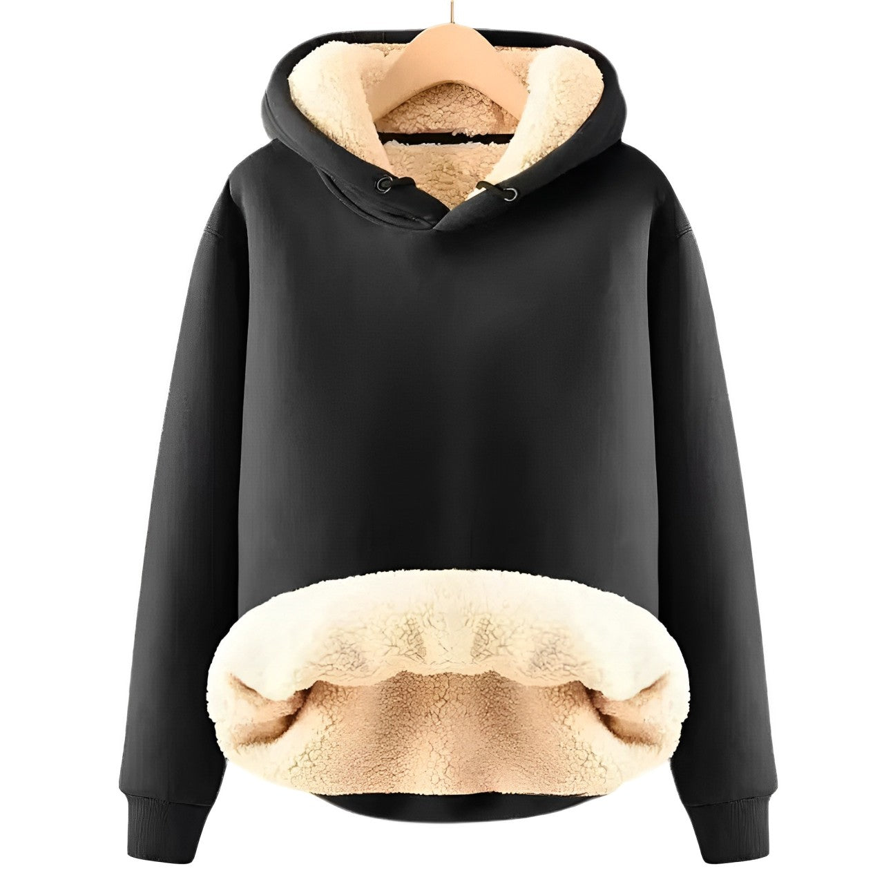 Mila - Veste à capuche en polaire Sherpa douillette pour femme