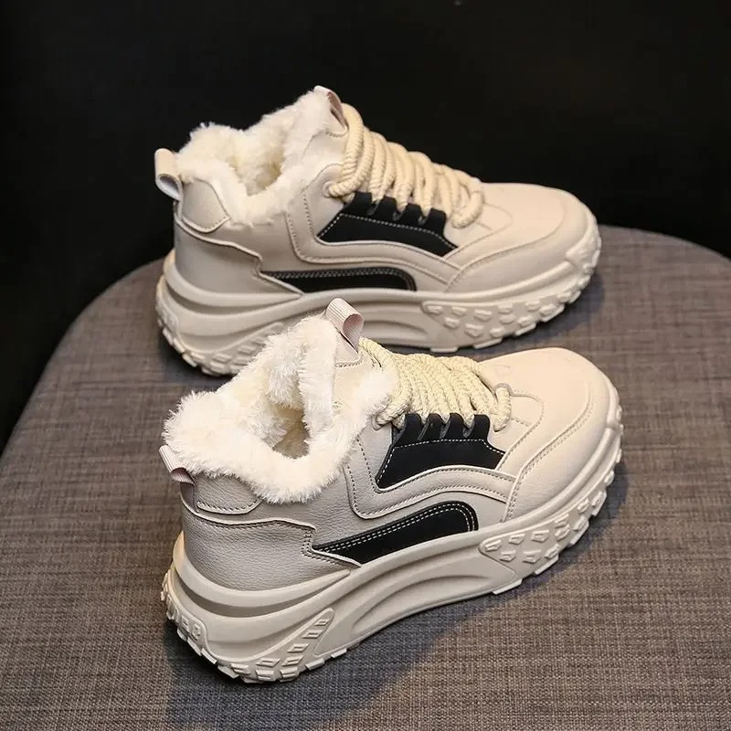 Elise - Chaussures D'Hiver Coupe-Vent À Bout Rond Pour Femmes