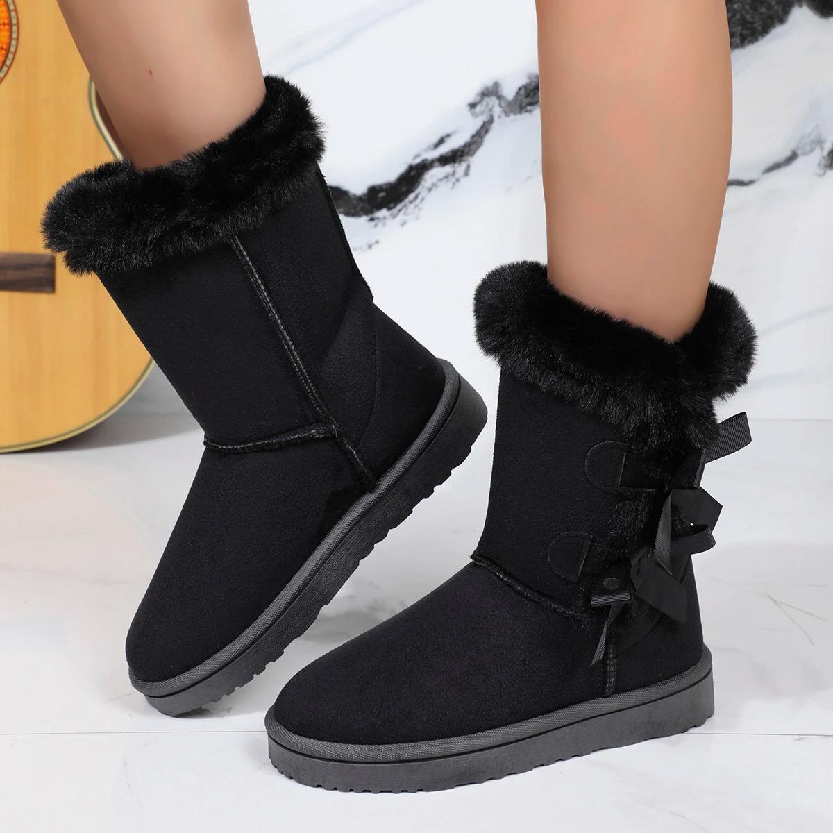 Noémie - Bottes d'hiver rembourrées avec fourrure
