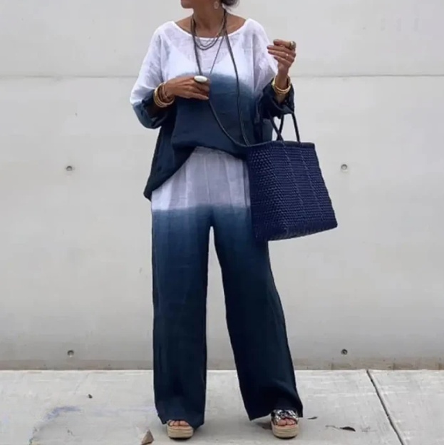 Rehaussez votre style avec l'ensemble en lin Maite pour femme !