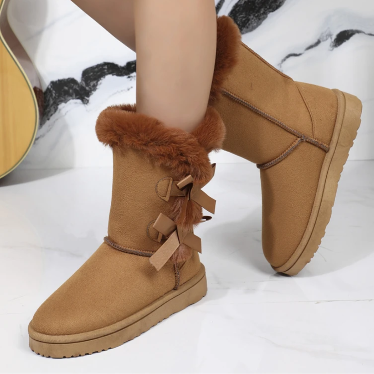 Noémie - Bottes d'hiver rembourrées avec fourrure
