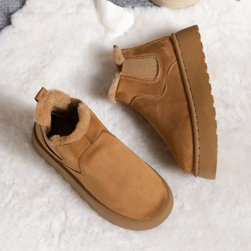 Tess - Bottes d'hiver confortablement rembourrées à bout rond