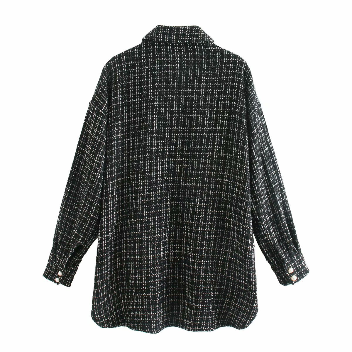Carole - Manteau pour femmes avec boutons en perles