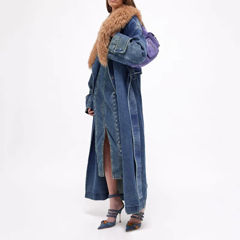 Danella - Trench en Jean Tendance pour Femme