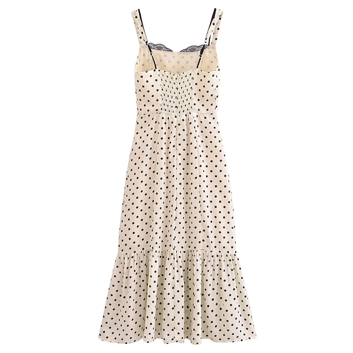 Danys - Robe Cache-Cœur à Pois Rétro