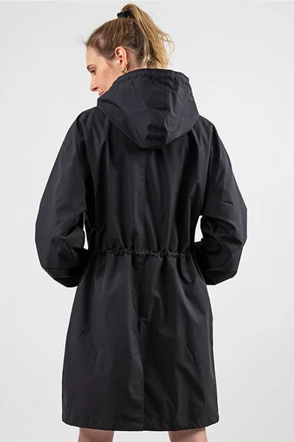 Veste à capuche surdimensionnée imperméable pour femme