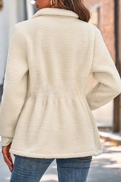 Veste élégante avec fermeture éclair et poignets pour plus de confort et de style