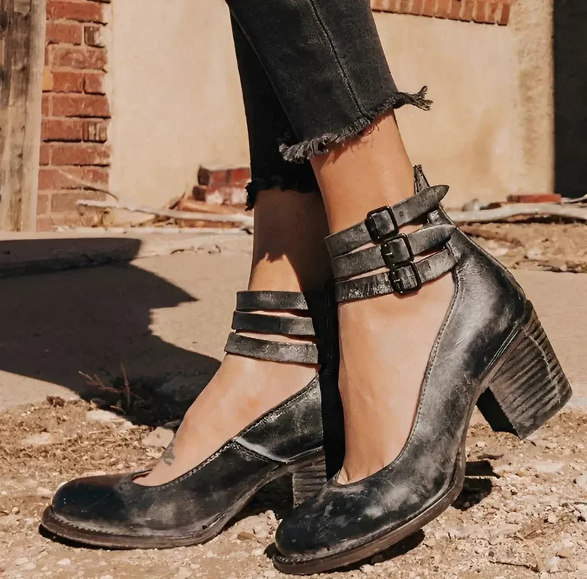 Elise - Chaussures à Talons Hauts Vintage