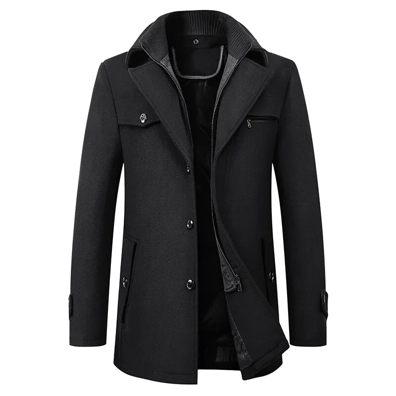Remy Doir – Manteau Haut de Gamme en laine Vierge