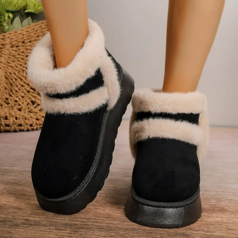 Soline - Bottes d'hiver confortablement rembourrées à semelle épaisse