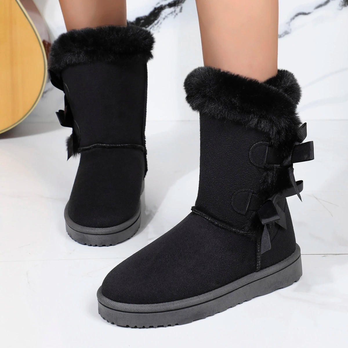 Noémie - Bottes d'hiver rembourrées avec fourrure