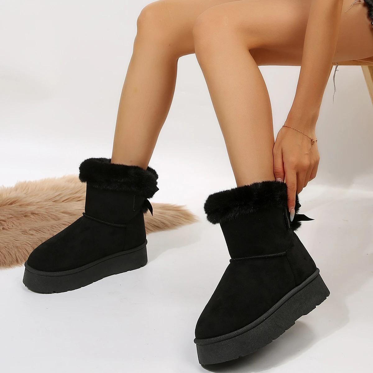 Mélodie - Bottes d'hiver à bout rond, légères et rembourrées