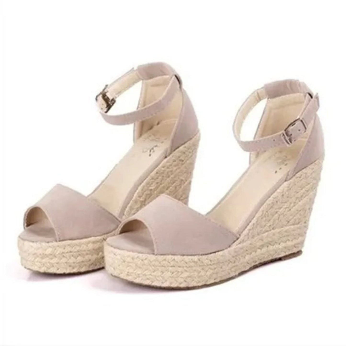 Sandales compensées d'été avec bride à boucle - Timberly