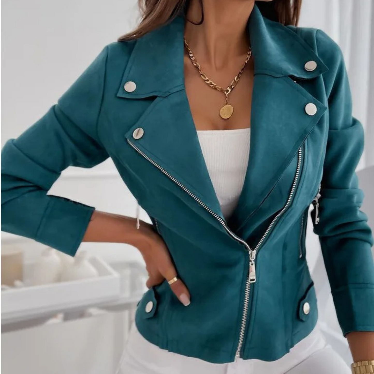 Clara - Veste En Daim Chic