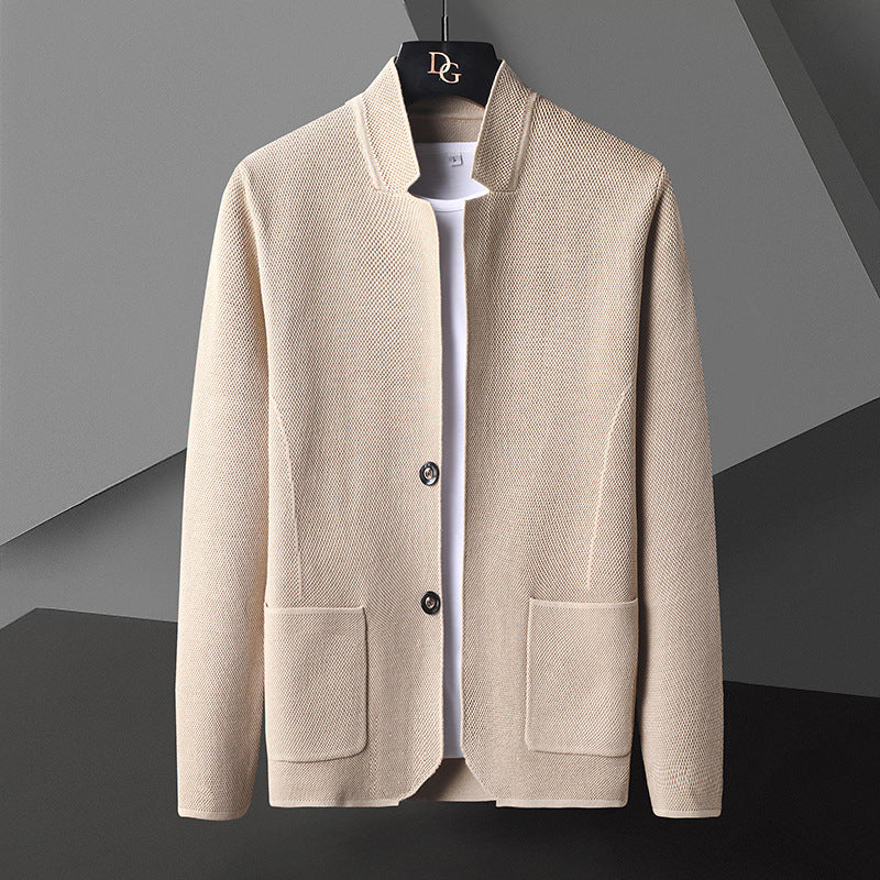 Cardigan pour hommes avec fermeture et poches pratiques