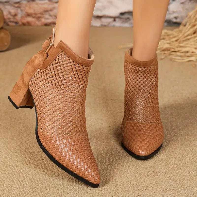 Bottes à talons épais - Theresia