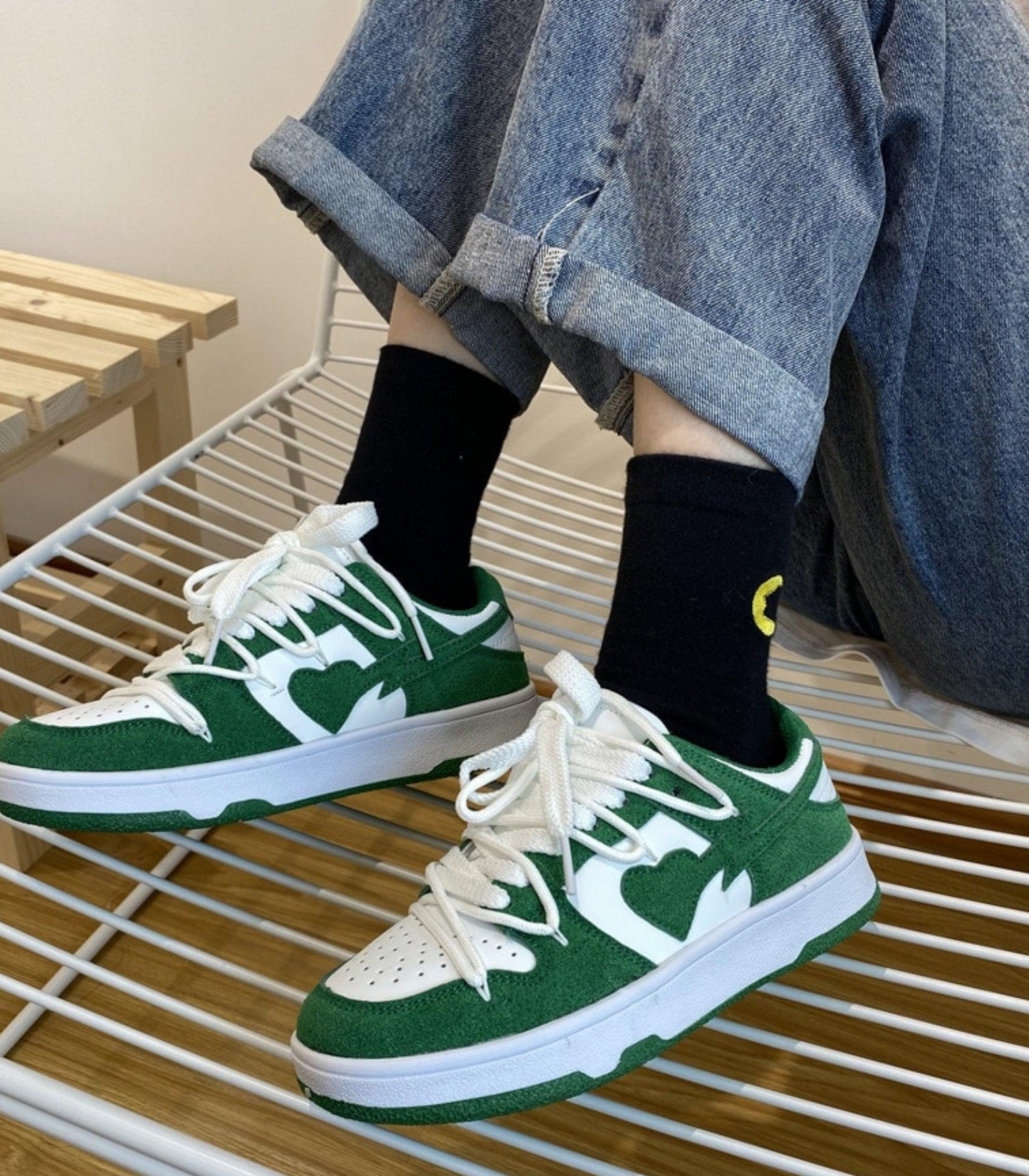 Sanaa | Chaussures de sneakers avec design de cœur pour femmes