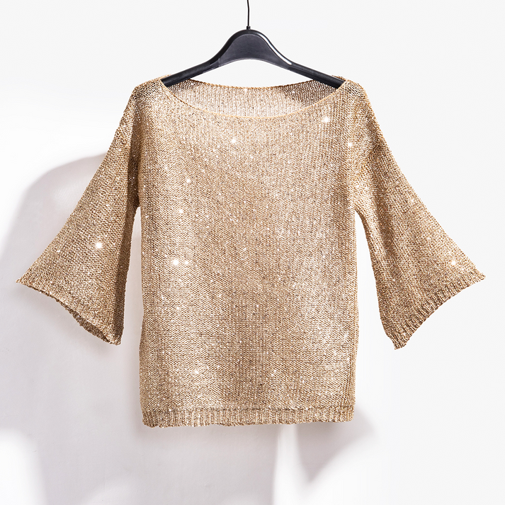 Pull luxueux à paillettes : élégance et éclat